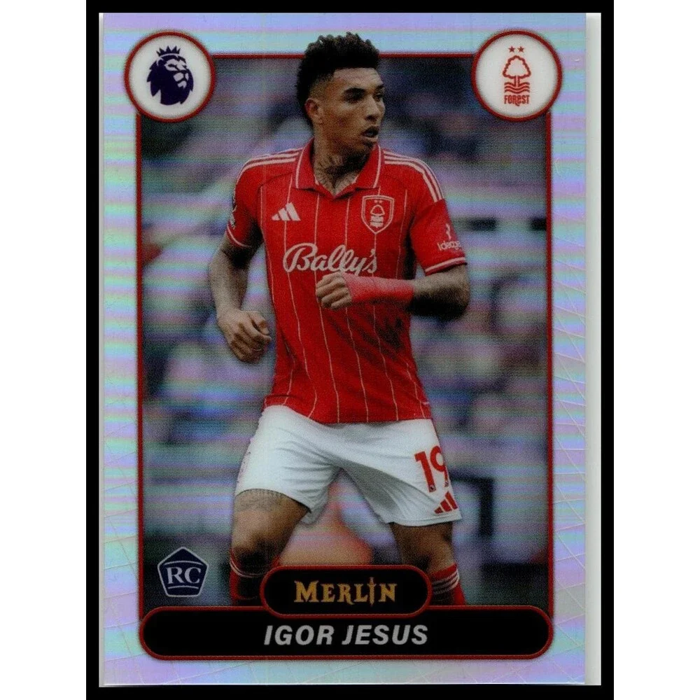 topps 2026 Merlin Premier League } Igor Jesus Refractor Rookie